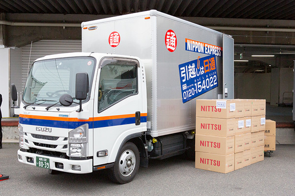 일본통운의 실증실험용 트럭 모습. (출처: 일본통운)